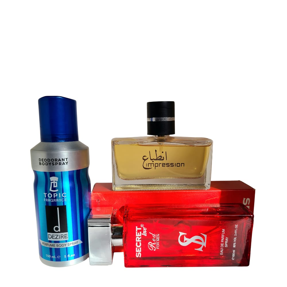 Intaba & Secrete Perfume Combo (100ml Each) + Free Body Spray | Unisex Fragrance Set | Free Delivery